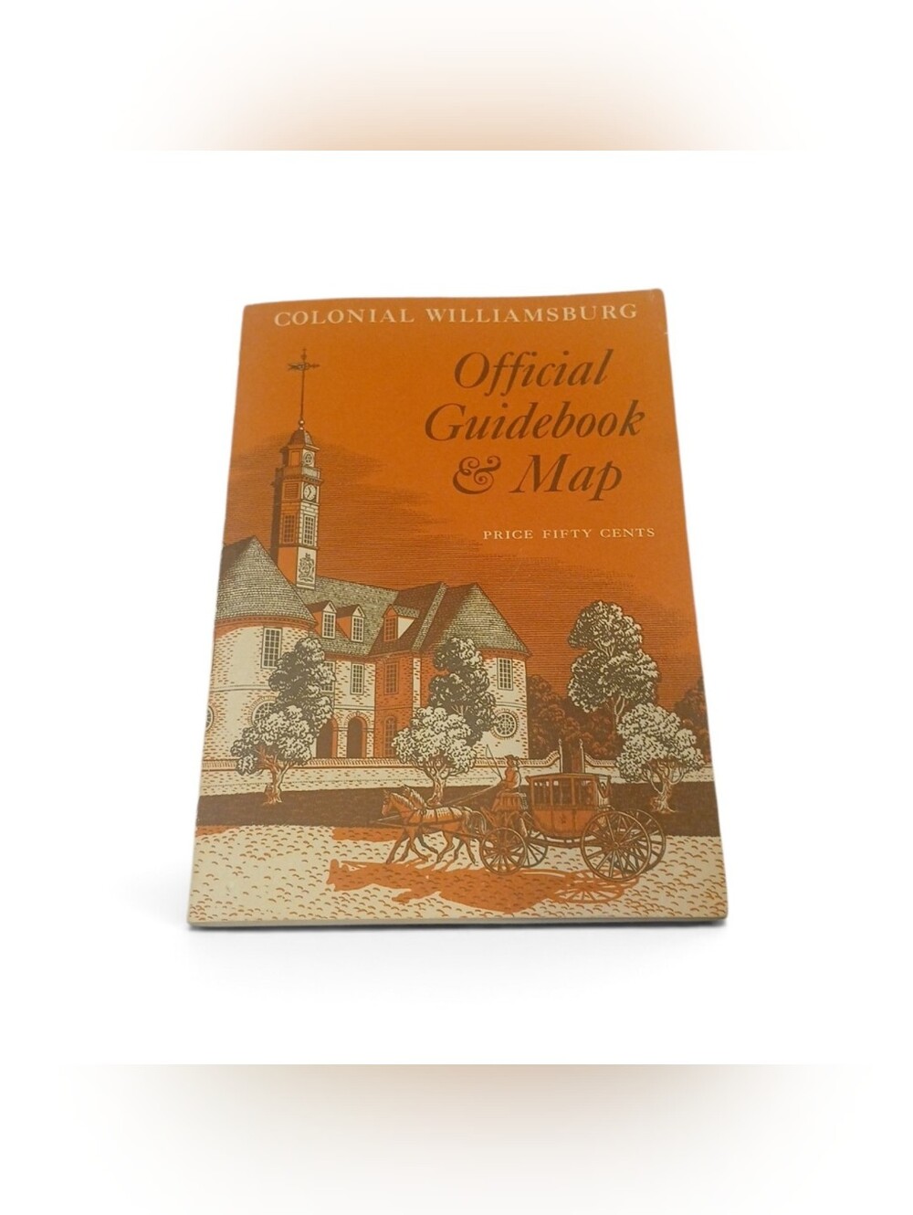 Vintage Official Guidebook & Map | Colonial Williamsburg